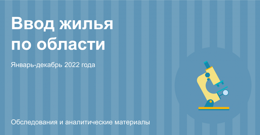 Ввод жилья по области (в январе-декабре 2022г.)