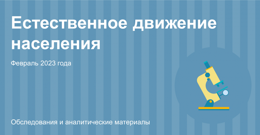 Естественное движение населения Ивановской области за февраль 2023 года