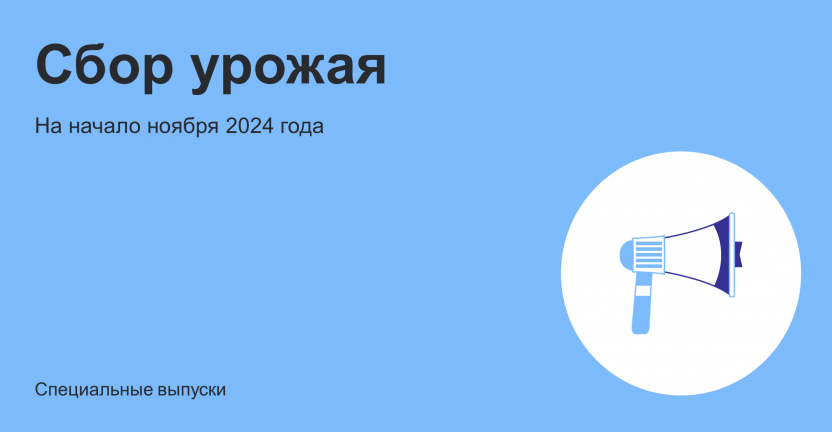 Сбор урожая в сельскохозяйственных организациях Ивановской области на начало ноября 2024 года